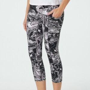 Zuda Black Marble Leggings Size XSP